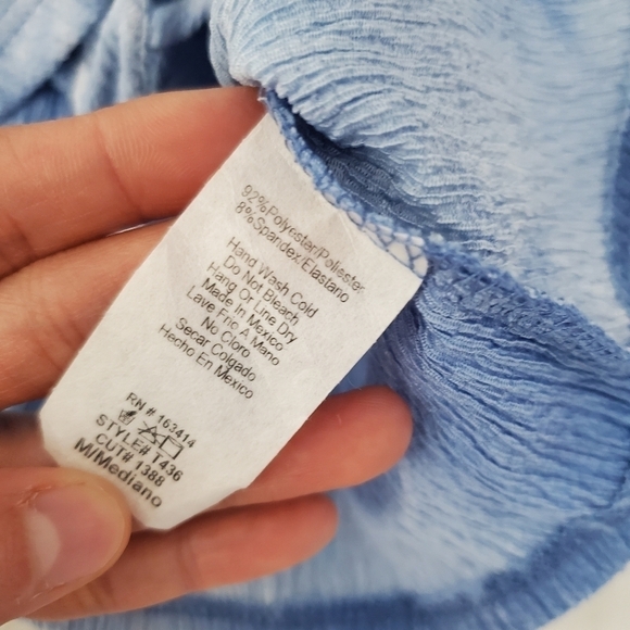 New! Saints 21 ruched front tie dye tank top. Size Medium. - Picture 6 of 8